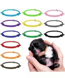 Tonyg-P 12 pieces puppy id Joundable puppy bands adjustable soft puppy collars with bending rings for newborn puppies kittens 12-20cm - Buy Online on SooperMarket.com