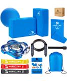 Yoga Blocks Set with Mini Ball, Resistance Bands, Jump Rope & Gym Bag - Pilates & Stretching Accessories - Buy Online on SooperMarket.com