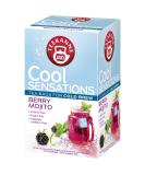 Teekanne Berry Mojito Cold Brew Tea Infusion Ice Cool Sensations All Natural Real Fruit with Forest Fruit Blackberries Lime Rosehip Mint Hibiscus 18 Teabags - Buy Online on SooperMarket.com