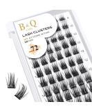 Eyelashes 72 PCs - B&C DIY Individual Reusable Wispy Fluffy Extensions for Beginners - D-8-16 Mix B36 - Buy Online on SooperMarket.com