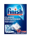 Finish In-Wash Dishwasher Cleaner - 12 Tablets | Powerful Cleaning Solution - Buy Online on SooperMarket.com