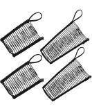 4 Pieces Banana Hair Clips Clincher Comb Banana Hair Grip No Crease Hair Clips for Natural Curly Thick Wavy Hair Ponytail Style and Up-do (Black) - Buy Online on SooperMarket.com