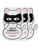 TONYMOLY Cat's Purrfect Brightening Eye Mask 3 ct. - Brighten and rejuvenate your eyes with this adorable mask - Buy Online on SooperMarket.com