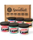 Speedball Fabric Screen Printing Ink Starter Set  6-Colors  4-Ounce for T-Shirt and Silkscreen Printmaking - Buy Online on SooperMarket.com