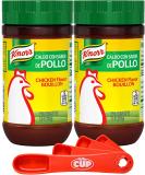 Knorr Granulated Bouillon, Chicken Flavor, 7.9 oz (Pack of 2) with By The Cup Swivel Spoon - Buy Online on SooperMarket.com