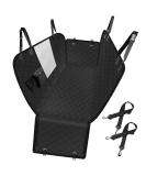 Waterproof Nonslip Dog Car Seat Cover with Storage Pockets & Visual Window - Black - Buy Online on SooperMarket.com
