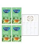 Green Tea Bundle which Contains Tetley Super Green Detox Mint Tea Bags 20 per pack - Pack of 4 with Grocery List Card - Buy Online on SooperMarket.com