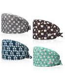 VIAOLI Dental Scrub Caps with Buttons - One Size Cotton Dentist Hat for Women - Nurse and Doctor Hair Cover Cap-02 - Buy Online on SooperMarket.com
