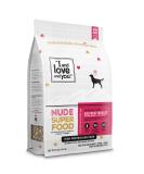Nude Superfood Dry Dog Food - Grain Free Kibble with Probiotics & Digestive Enzymes for Dogs - Red Meat Medley 23 lb - Buy Online on SooperMarket.com
