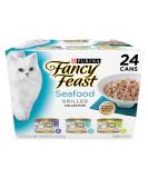 Purina Fancy Feast Gravy Wet Cat Food Variety Pack, Seafood Grilled Collection - 3 oz. 24 Cans (Pack of 1) - Buy Online on SooperMarket.com