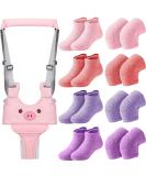 Baby Walking Harness with Non-Slip Toddler Socks and Knee Pads | Adjustable Toddler Walking Assistant for 7-24 Months - Buy Online on SooperMarket.com