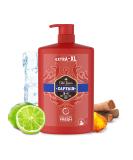 Old Spice Captain Shower Gel Men 1000ml 3-in-1 Mens Shampoo Body-Hair-Face Wash Long-lasting Fresh VALUE PACK 1L With Pump Sandalwood and sea air 1 l (Pack of 1) - Buy Online on SooperMarket.com