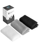 Soft, Medium & Hard (3pc) Exfoliating Washcloth Variety Pack (11.8" X 35.4") Body Wash Nylon Scrub Cloth Back Scrubber Towel Weave for Bath Shower Beauty Skin Washcloth for Women & Men 3 pcs - Buy Online on SooperMarket.com