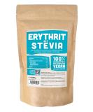 Erythrit + Stevia Natural Sugar Substitute - 1kg Doypack Zero Calories Healthy Alternative for Cooking & Baking - Buy Online on SooperMarket.com