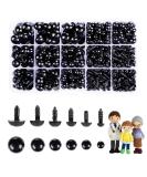 700 Pcs Black Safety Eyes for Amigurumi & DIY Halloween Decorations | Plastic Crochet Safety Eyes 6-14mm with Washers - Buy Online on SooperMarket.com
