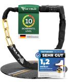 Mivelo High-Safety Bicycle Chain Lock - 100cm Long 8mm Hardened Steel Ideal for E-Bike MTB & Racing Bike - Secure Your Ride! - Buy Online on SooperMarket.com
