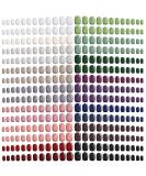 720 Short False Nails Medium Square Coffin Press on Nails Glossy Dark Color - DIY Full Cover Artificial Fake Nails for Women Girls - Buy Online on SooperMarket.com
