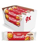 Lotus Biscoff Double Sandwich Biscuits - Vanilla Creme Filling | Vegan | 15 Pack (9 x 150g) | Unique Crispy Taste | No Added Flavors or Dyes | International Shipping Available - Buy Online on SooperMarket.com