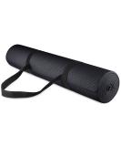 BalanceFrom All Purpose 1/4-Inch High Density Anti-Tear Exercise Yoga Mat with Carrying Strap and Yoga Blocks Black Mat Only - Buy Online on SooperMarket.com