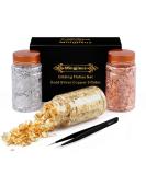 Gilding Flakes Set,Gold Foil Flakes for Resin,3 Bottles Metallic Foil Flakes for Resin Jewelry Making,Nails,Painting Art,Crafts and Slime(Gold, Silver, Copper Colors) - Buy Online on SooperMarket.com