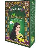 Kangana Black Henna Hair Dye Powder for 100% Grey Coverage - 6 Pouches, 60g | Natural Black Henna Hair Color - Buy Online on SooperMarket.com