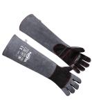 Rapicca gloves for handling animals Bite -proof reinforced leather padding dog cat scratch falcon gripper reptiles snakes 55.9cm 55.9cm gray - Buy Online on SooperMarket.com