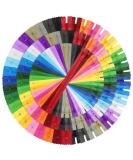 120pcs Assorted Nylon Zippers for Sewing - Bulk Zippers for Bags, Pouches, Pillow Covers & Crafts - Buy Online on SooperMarket.com