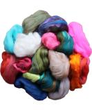 Assorted Merino Roving Ends & Mixed Fiber Waste - Bulk Top Fiber for Felting  Spinning & Blending Multi - Buy Online on SooperMarket.com