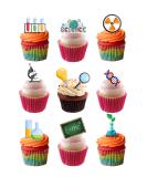 33 Stand Up Science Biology Chemistry Physics Themed Edible Wafer paper Cake Toppers Decorations - Buy Online on SooperMarket.com