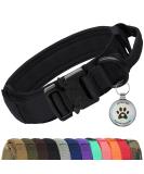 Joyal tactical dog collar |Dog collar with handle |Dog collar medium -sized dogs with QR code dog brand black m m black - Buy Online on SooperMarket.com