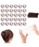 Shakeel 30pcs Invisible Hair Nets for Buns + 20pcs U Shape Hair Pins | Mesh Ballet Bun Nets in Brown for Women and Girls - Buy Online on SooperMarket.com