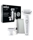 Buy Brown Silk- pil 9 Epilator for Women - Long-Lasting Hair Removal & Facial Trimmer White/Silver - International Shipping Available - Buy Online on SooperMarket.com