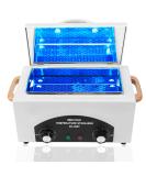 2L Hot Towel Cabinet with Stainless Tray - High Temp Nail Salon Cleaning Box - 300W Dry Heat Spa Equipment for Barber Tools - 6 Piece Set - Buy Online on SooperMarket.com