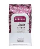 Retinol Anti-Aging Cleansing Towelettes – All-in-One Cleanser, Toner & Makeup Remover in a Convenient Pre-Moistened Wipe – On-The-Go Exfoliating, Toning & Hydrating Leaves Skin Clean, Fresh & Refined - Buy Online on SooperMarket.com