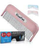 Bluepet "Zauberkamm" patented with rotating & subsequent tines - for long -haired dogs and cats - removes knots and dismantles the fur - also for humans pink - Buy Online on SooperMarket.com