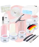 ND24 NAILDESIGN Geln gel Starter Set Premium - Complete UV Gel Nail Kit for Beginners | Includes UV Lamp French Gel & More - Made in Germany - Buy Online on SooperMarket.com