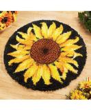 MIAOLLUN Latch Hook Rug Kit  Sunflower Pattern Printed Canvas DIY Rug Crochet Yarn Kits  Embroidery Decoration 20.4 X 20.4 (52 * 52cm) A-Sunflower - Buy Online on SooperMarket.com