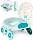 Portable Potty Training Seat for Toddler Kids - Foldable Travel Toilet with 20 Nature Kind Liners and Carry Bag - Up to 110lbs - Teal - Buy Online on SooperMarket.com