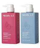 Medix 5.5 Collagen Moisturizer & Retinol Treatment - Anti-Aging Skin Care Set - 15 Fl Oz (Pack of 2) - Buy Online on SooperMarket.com