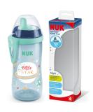 NUK Kiddy Cup Night Toddler Cup | 12+ Months | 300 ml | Leak-Proof Toughened Spout | Glow in The Dark | Clip & Protective Cap | BPA-Free | Blue Space (Blue) Glow-in-the-Dark - Buy Online on SooperMarket.com