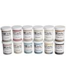 Sax True Flow Crystal Magic Glazes Set of 12 - Assorted Colors - 4 Ounces Each - 248469 - Buy Online on SooperMarket.com