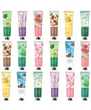 18 Pack Hand Cream Gift Set with Shea Butter - Mini Travel Size Lotion for Dry Cracked Hands - Moisturizing Lotion Gift for Women - Perfect Bulk Gift for Wife, Girlfriend, Mother - 30g - Buy Online on SooperMarket.com