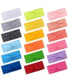 FEQO 18 Pieces Twist Headbands for Women Non Slip Fabric Headband Twisted Turban Headband Stretchy Headbands Elastic Hair Bands Workout Sport Yoga Headbands Colorful Hair Wrap Headband Iridescence - Buy Online on SooperMarket.com