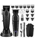 KEMEI Hair Clippers for Men | Professional Cordless Trimmer Set with LED Display & 11 Guide Combs - Precision Grooming - Buy Online on SooperMarket.com