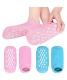 Moisturizing Gel Socks for Cracked Feet | 2 Pairs Spa Foot Care for Men & Women | Reusable Foot Repair Socks - Buy Online on SooperMarket.com