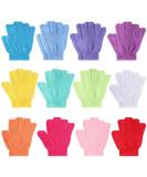 24 Pcs Shower Exfoliating Gloves Hand Exfoliating Glove Body Scrubber Loofah Washing Gloves for Shower Spa Massage and Body Scrubs Dead Skin Cell Remover - Buy Online on SooperMarket.com
