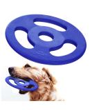 Tough Tug-of-War Flying Disc Toy for Dogs | SuperChewy Strong Natural Rubber Frisbee | Durable Chew Toy for Aggressive Chewers | Large Size 22 cm - Buy Online on SooperMarket.com