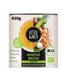 Little Lunch Vegetable Broth Bio |Vegetable broth Classic |100 percent organic quality |Veggie |Without added sugar |Without flavor enhancers |Without yeast |Without palm fat |Without artificial additives | 420g 420 g (1 Pack) single - Buy Online on SooperMarket.com