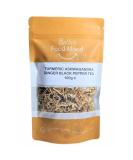 Turmeric Ashwagandha Ginger Black Pepper Loose Leaf Tea 100gm - Digestion & Stress Relief | Superfood | Antioxidant Rich - No Caffeine - Buy Online on SooperMarket.com