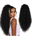 UAmy hair Long Curly Drawstring Ponytail Extension for Women 26 inches Black Long Wavy Clip in Ponytail Synthetic Long Black Drawstring Ponytail for Daily Party Use 26 Inch Black - Buy Online on SooperMarket.com